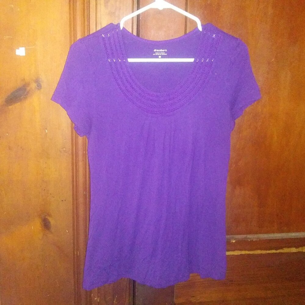 Dress Barn Purple Top sz. M